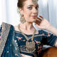 Stunning Long Gold Kundan Studded Necklace Set for Women - Rajwada