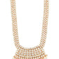 Stunning Long Gold Kundan Studded Necklace Set for Women - Rajwada