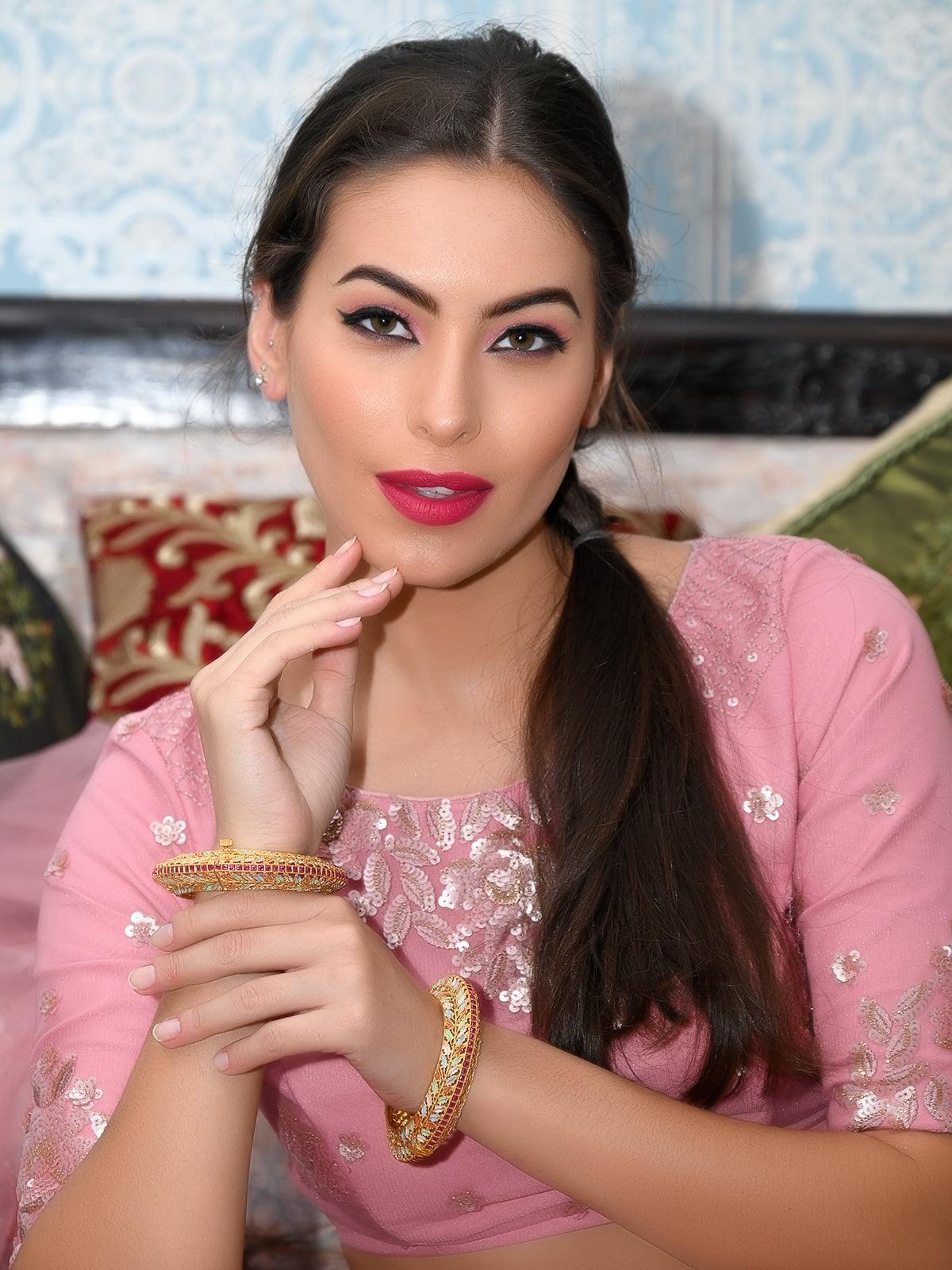 STUNNING MULTICOLORED ETHNIC BRACELET - Rajwada