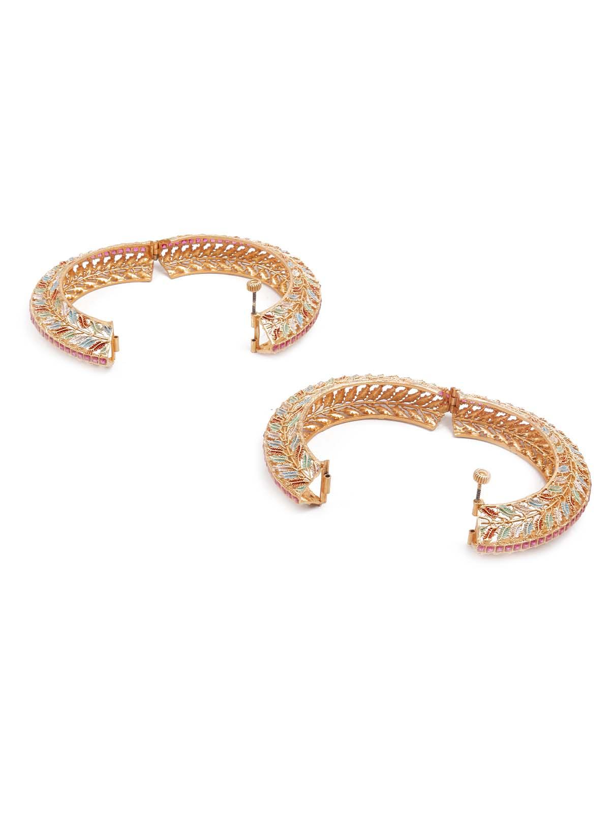 STUNNING MULTICOLORED ETHNIC BRACELET - Rajwada