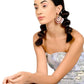 Stunning red beaded statement drop earrings - Rajwada