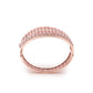 Stunning rose gold broad embellished bracelet - Rajwada