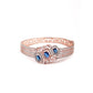 Stunning rose gold princess embellished bracelet - Rajwada