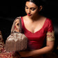 Stunning Rose Gold Tassel Batuwa - Rajwada