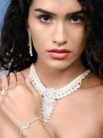 Stunning shinning and highly sophisticated necklace set for women - Rajwada