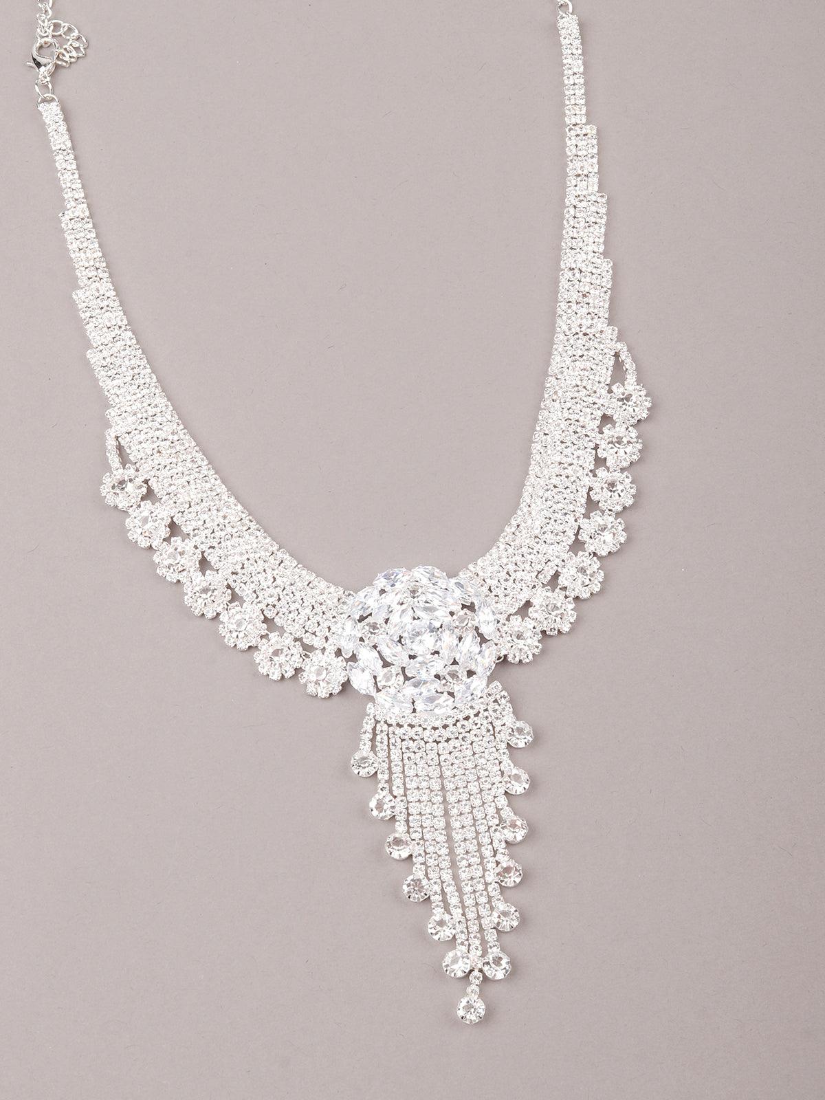 Stunning shinning and highly sophisticated necklace set for women - Rajwada