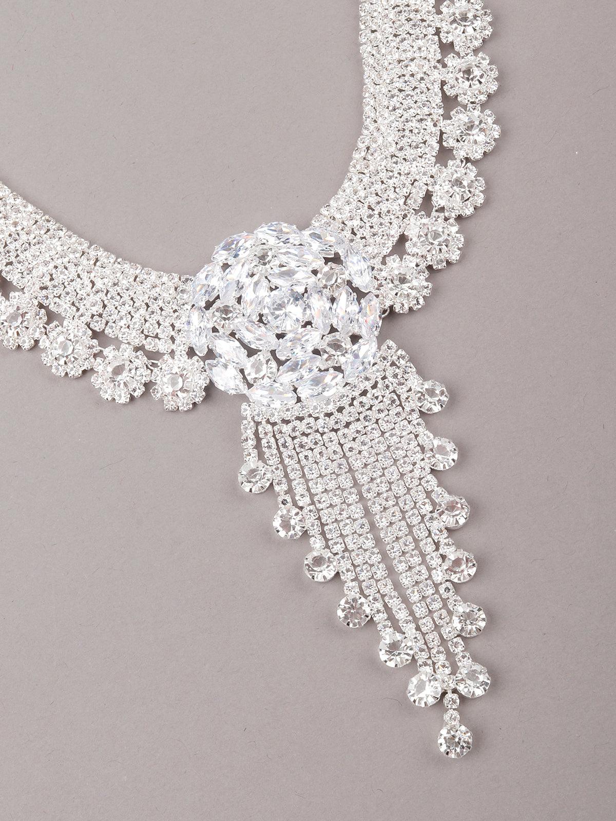 Stunning shinning and highly sophisticated necklace set for women - Rajwada