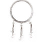 STUNNING SILVER ETHNIC BANGLES WITH LATKAN - Rajwada