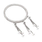 STUNNING SILVER ETHNIC BANGLES WITH LATKAN - Rajwada