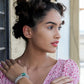 Stunning silver studded bracelet - Rajwada