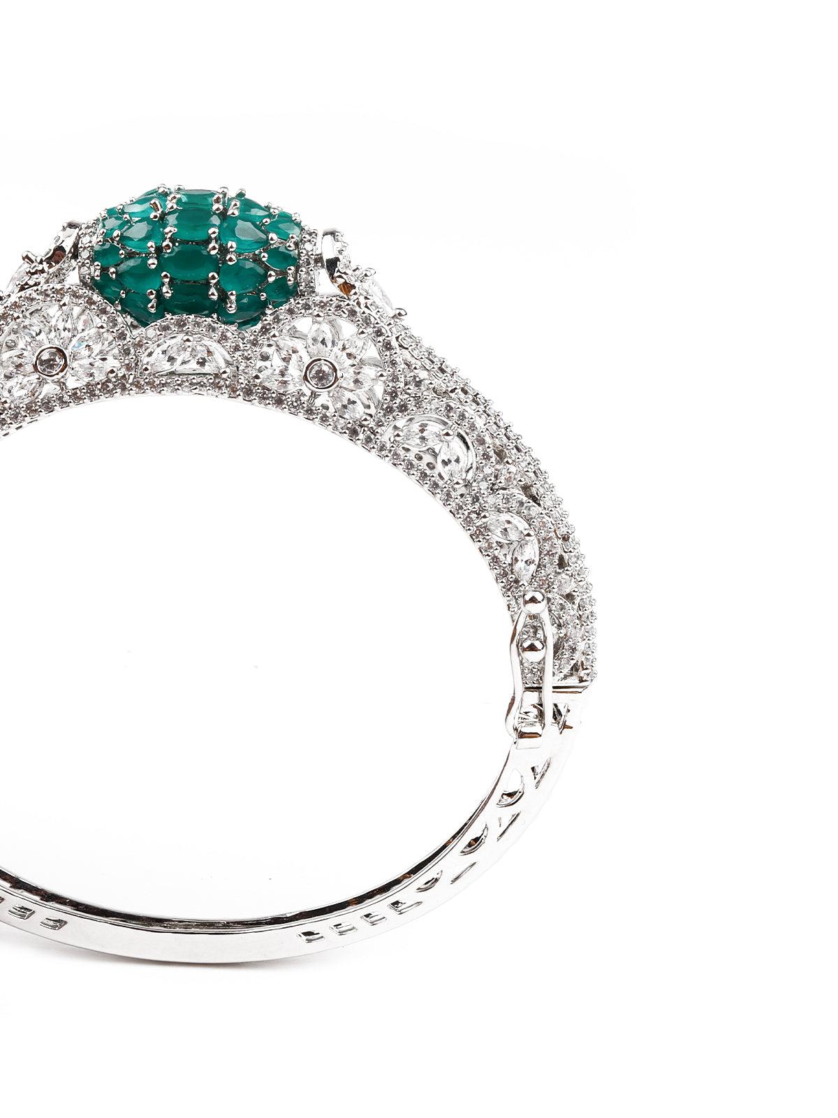 Stunning silver studded bracelet - Rajwada