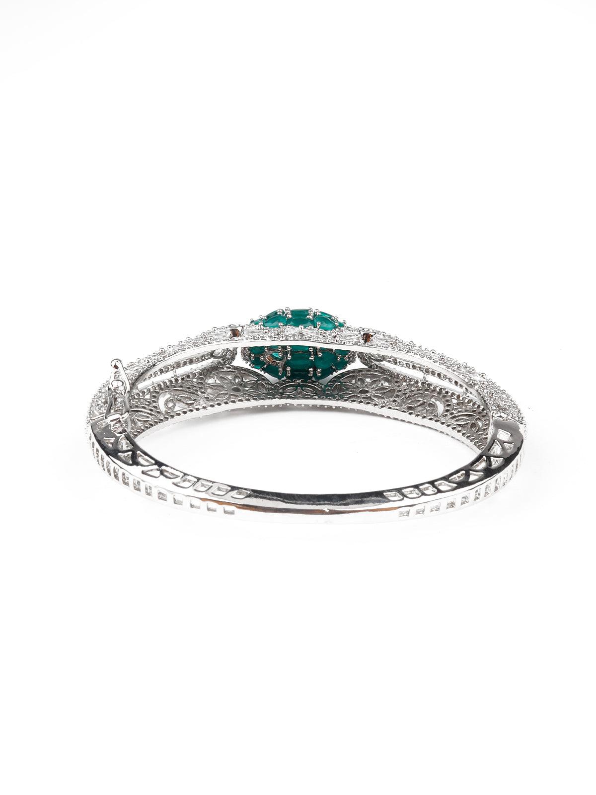 Stunning silver studded bracelet - Rajwada