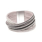 Stunning Silver Twisted Statement Band Bracelet - Rajwada