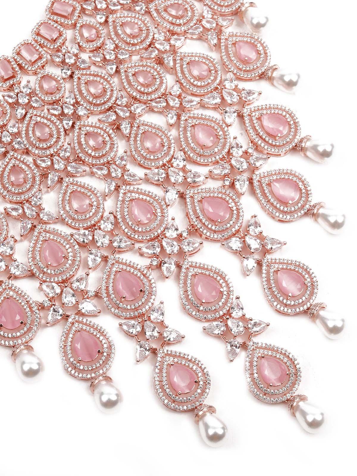 STUNNING STONE CHOKER NECKLACE SET FOR WOMEN - Rajwada