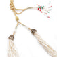 Stunning white beaded statement necklace set - Rajwada