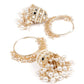 Stunning White Hoops Earrings With Jhumki - Rajwada