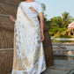 Stunning White Silk Saree - Rajwada