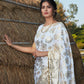 Stunning White Silk Saree - Rajwada
