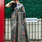Stunning Woven Navy Banarasi Silk Saree - Rajwada