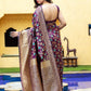 Stunning Woven Purple Banarasi Silk Saree - Rajwada