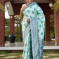 Stunning Woven Turquoise Blue Banarasi Silk Saree - Rajwada