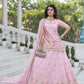 Stylish Baby Pink Chinon Chiffon Lehenga Choli Set - Rajwada