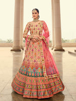 Stylish Beige Art Silk Lehenga Choli Set - Rajwada