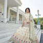 Stylish Beige Chinon Chiffon Lehenga Choli Set - Rajwada