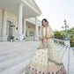 Stylish Beige Chinon Chiffon Lehenga Choli Set - Rajwada