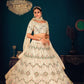 Stylish Beige Georgette Lehenga Set - Rajwada