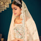 Stylish Beige Georgette Lehenga Set - Rajwada