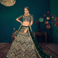 Stylish Dark Green Georgette Lehenga Set - Rajwada