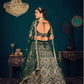 Stylish Dark Green Georgette Lehenga Set - Rajwada