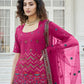 Stylish Deep Pink Chinon Chiffon Lehenga Choli Set - Rajwada