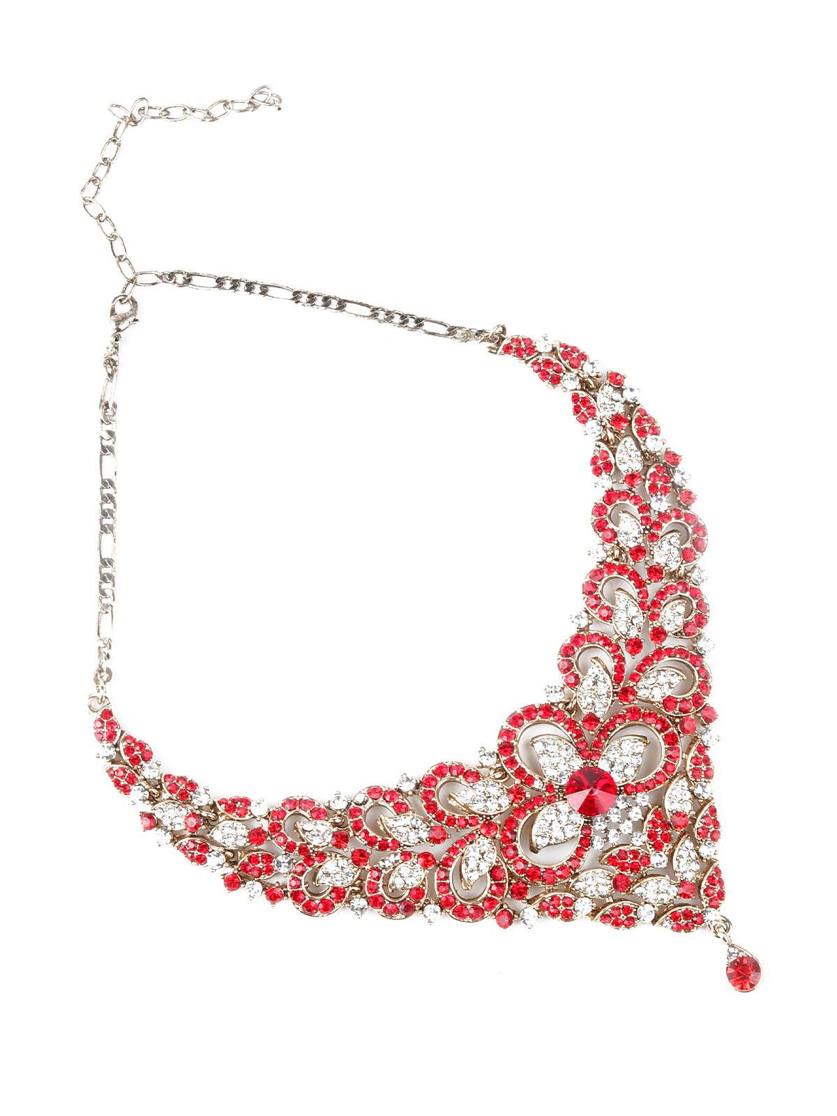 STYLISH FAUX STONES CHOKER NECKPIECE - Rajwada
