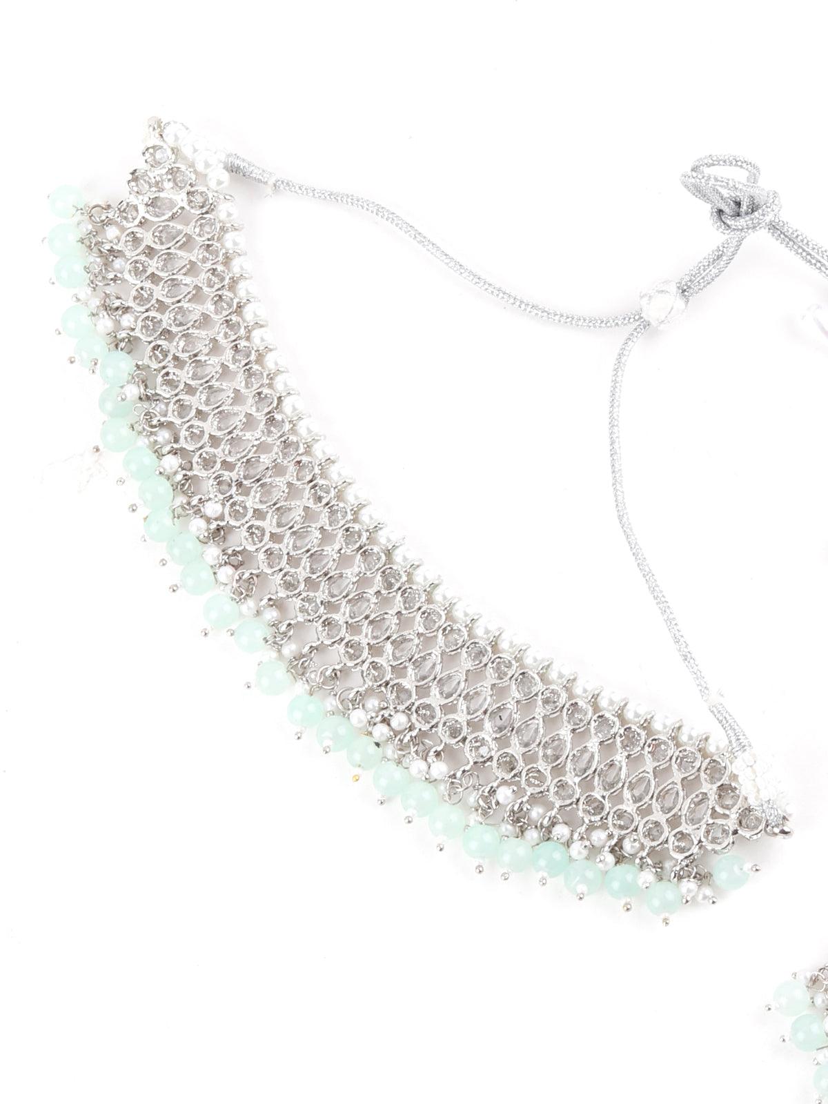 Stylish Green Choker Set - Rajwada
