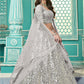 Stylish Grey Georgette Lehenga Set - Rajwada