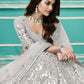 Stylish Grey Georgette Lehenga Set - Rajwada