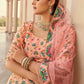 Stylish Peach Art Silk Lehenga Choli Set - Rajwada