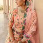 Stylish Peach Art Silk Lehenga Choli Set - Rajwada