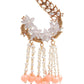 STYLISH PEACH DANGLE EARRINGS - Rajwada