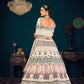 Stylish Pearl White Georgette Lehenga Set - Rajwada