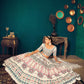 Stylish Pearl White Georgette Lehenga Set - Rajwada