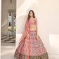 Stylish Pink Art Silk Lehenga Set - Rajwada