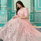Stylish Pink Georgette Lehenga Set - Rajwada