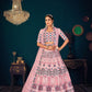 Stylish Pink Georgette Lehenga Set - Rajwada