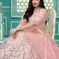 Stylish Pink Georgette Lehenga Set - Rajwada