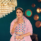 Stylish Pink Georgette Lehenga Set - Rajwada