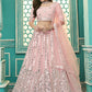 Stylish Pink Georgette Lehenga Set - Rajwada