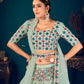 Stylish Pista Green Georgette Lehenga Set - Rajwada